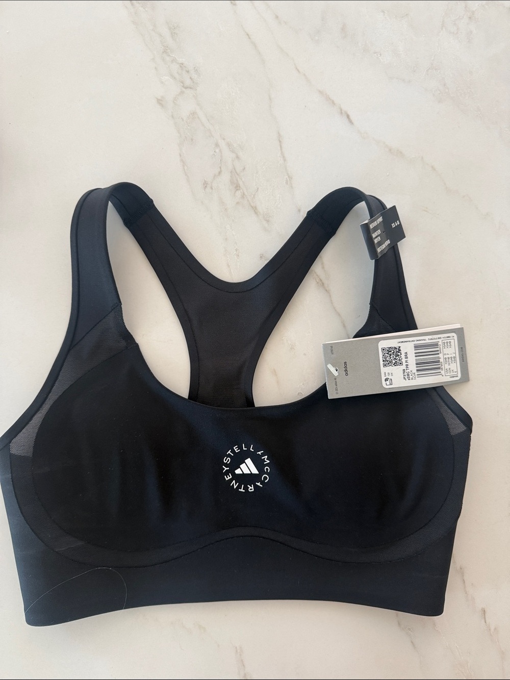 Stella McCartney Black Racerback Sports Bra Bodysuit
